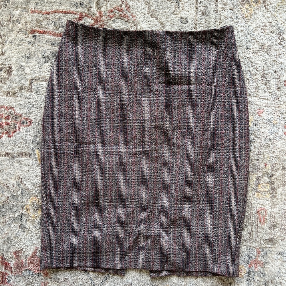 Express Plaid Pencil Skirt (6)